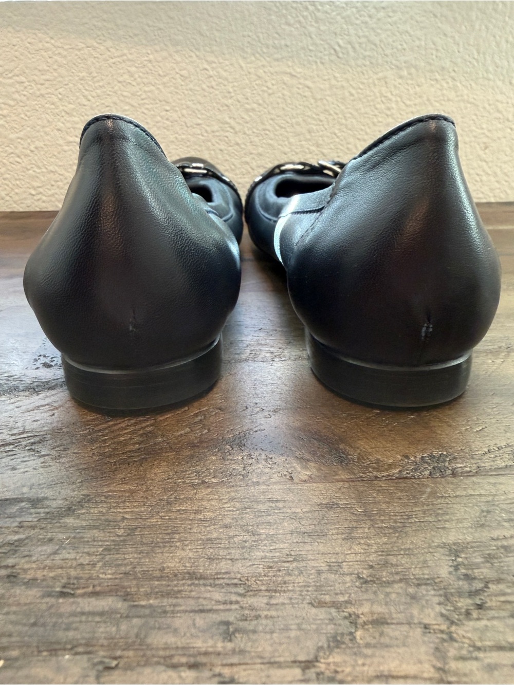 AGL Monika Cap Toe Ballet Flat Womens 8 / 38.5 Classic Leather Made in Italy - Picture 7 of 7